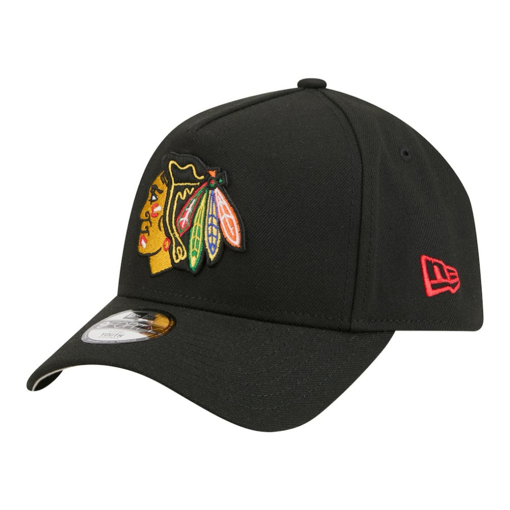 Chicago Blackhawks New Era Youth 9FORTY A-Frame Adjustable Hat -  NHL Hats