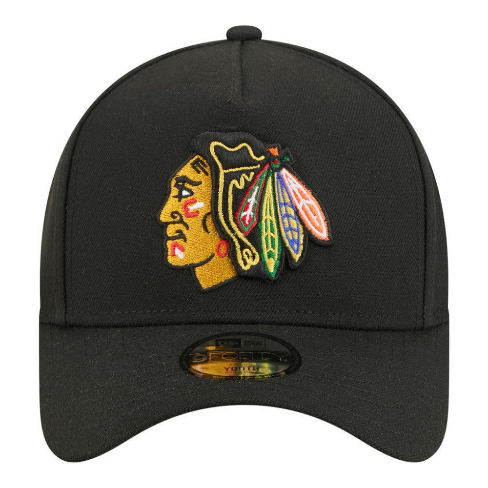 Chicago Blackhawks New Era Youth 9FORTY A-Frame Adjustable Hat -  NHL Hats