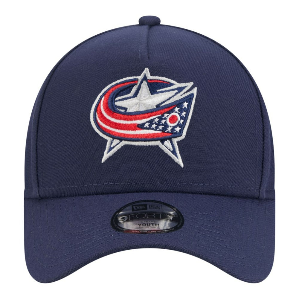 Columbus Blue Jackets New Era Youth 9FORTY A-Frame Adjustable Hat -  NHL Hats