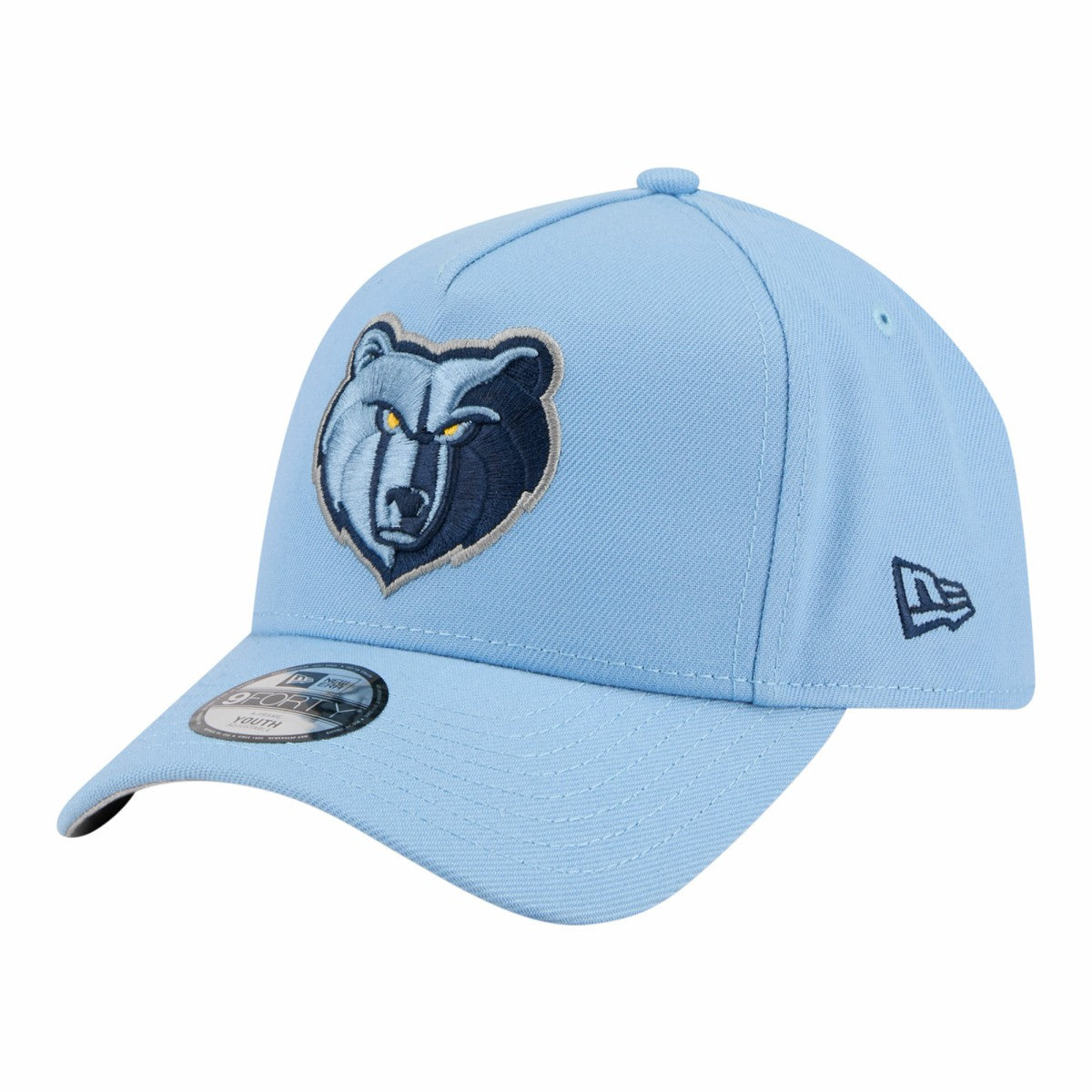 Light Blue Memphis Grizzlies Youth 9FORTY A-Frame Adjustable Hat | NBA