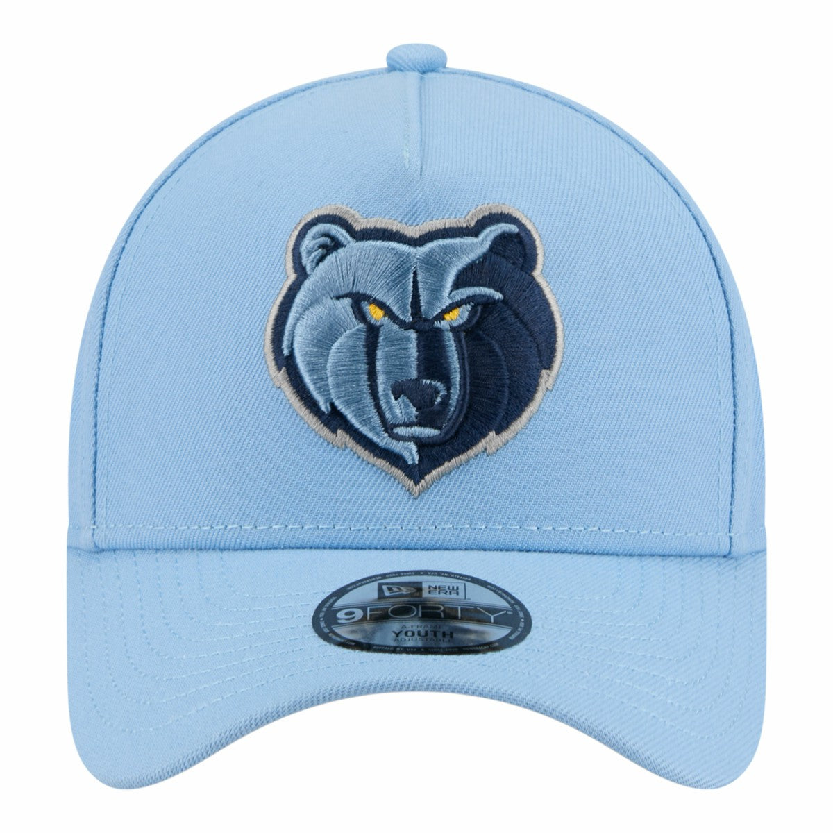 Light Blue Memphis Grizzlies Youth 9FORTY A-Frame Adjustable Hat | NBA