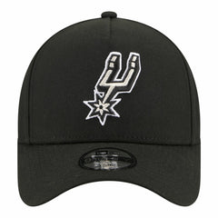Black San Antonio Spurs Youth 9FORTY A-Frame Adjustable Hat | NBA
