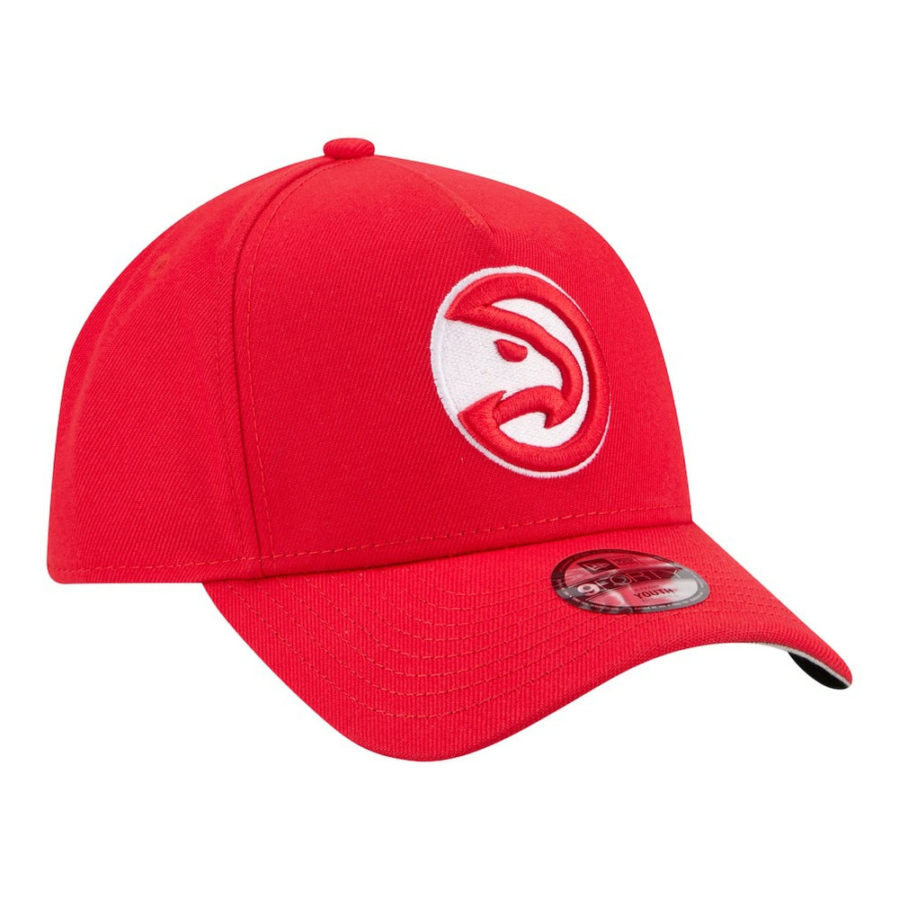 Red Atlanta Hawks Youth 9FORTY A-Frame Adjustable Hat | NBA
