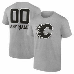 Calgary Flames Big & Tall Personalized Name & Number Monochrome T-Shirt -  NHL T-shirts