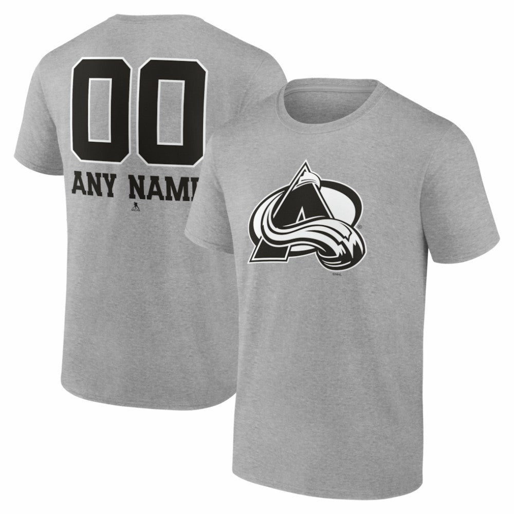 Colorado Avalanche Big & Tall Personalized Name & Number Monochrome T-Shirt -  NHL T-shirts