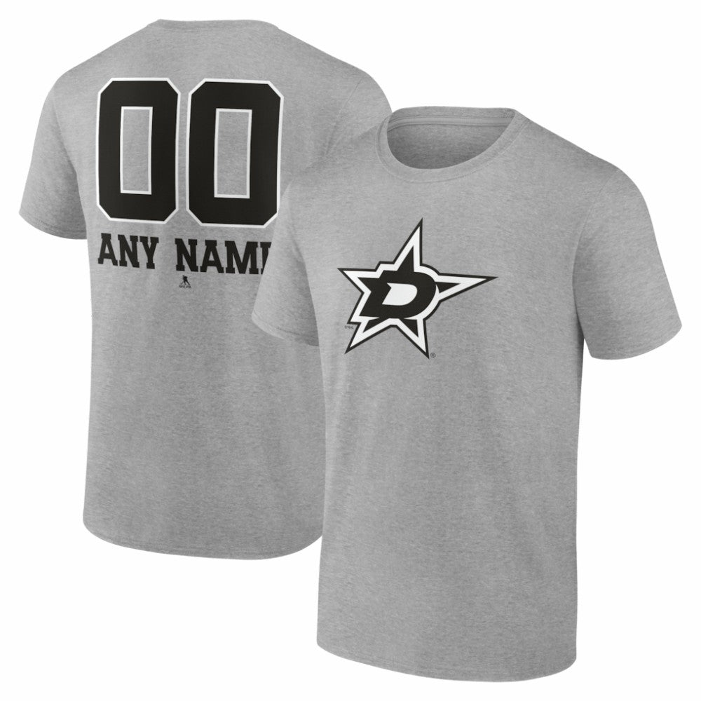 Dallas Stars Big & Tall Personalized Name & Number Monochrome T-Shirt -  NHL T-shirts