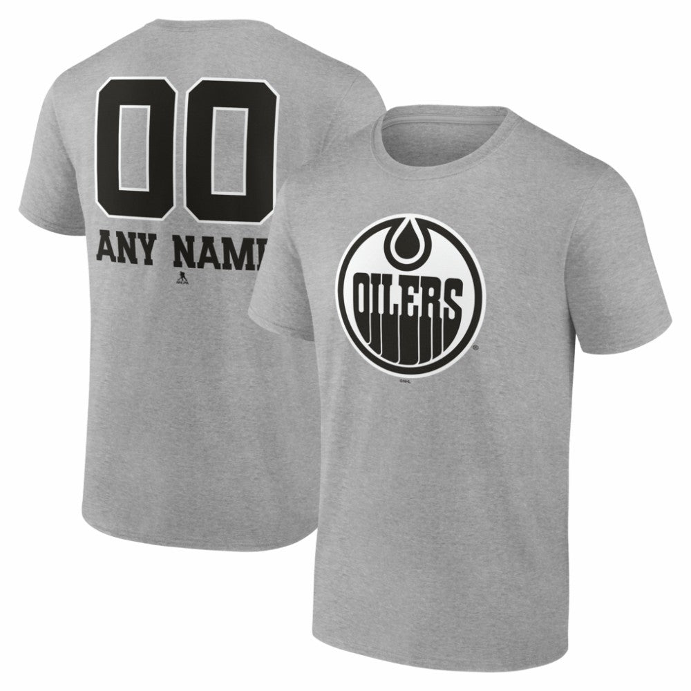 Edmonton Oilers Big & Tall Personalized Name & Number Monochrome T-Shirt -  NHL T-shirts