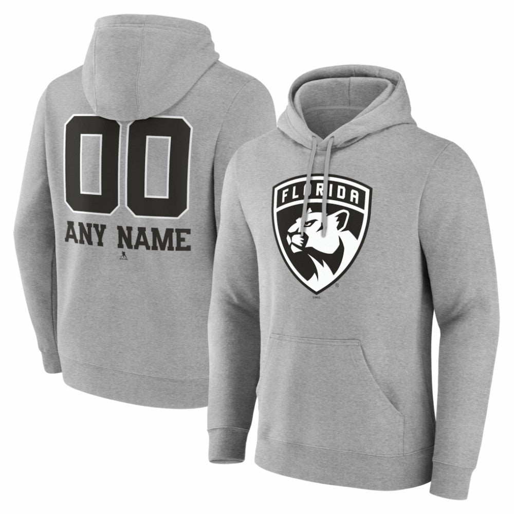 Florida Panthers Big & Tall Personalized Name & Number Monochrome Pullover Hoodie -  NHL Hoodies