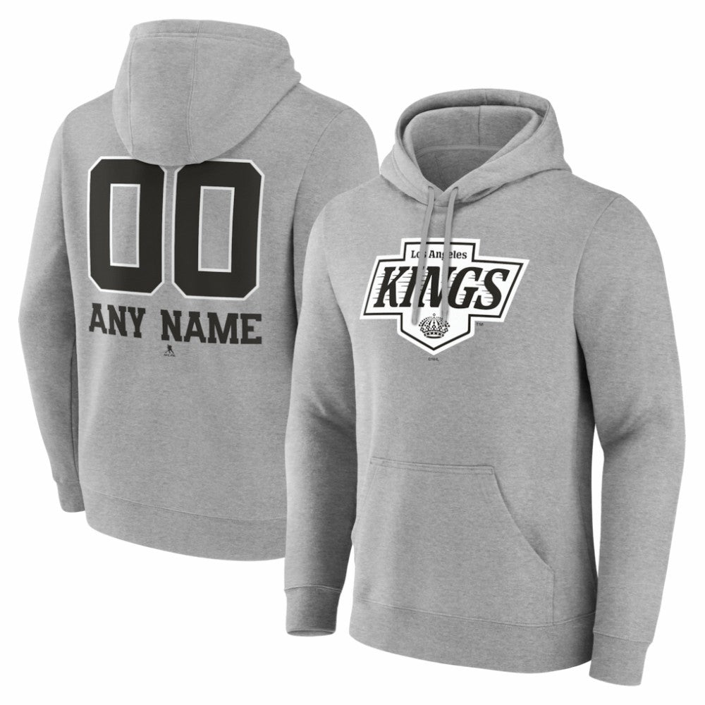 Los Angeles Kings Big & Tall Personalized Name & Number Monochrome Pullover Hoodie -  NHL Hoodies