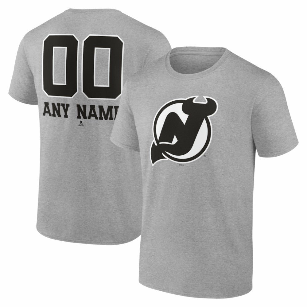 New Jersey Devils Big & Tall Personalized Name & Number Monochrome T-Shirt -  NHL T-shirts