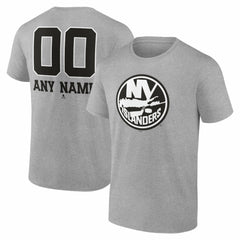 New York Islanders Big & Tall Personalized Name & Number Monochrome T-Shirt -  NHL T-shirts