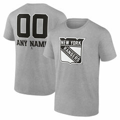 New York Rangers Big & Tall Personalized Name & Number Monochrome T-Shirt -  NHL T-shirts