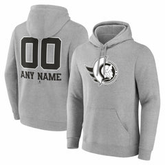Ottawa Senators Big & Tall Personalized Name & Number Monochrome Pullover Hoodie -  NHL Hoodies