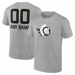 Ottawa Senators Big & Tall Personalized Name & Number Monochrome T-Shirt -  NHL T-shirts