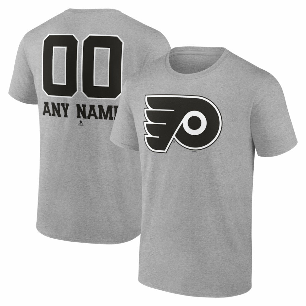 Philadelphia Flyers Big & Tall Personalized Name & Number Monochrome T-Shirt -  NHL T-shirts