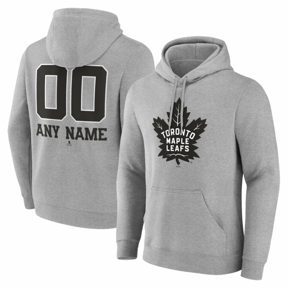 Toronto Maple Leafs Big & Tall Personalized Name & Number Monochrome Pullover Hoodie -  NHL Hoodies