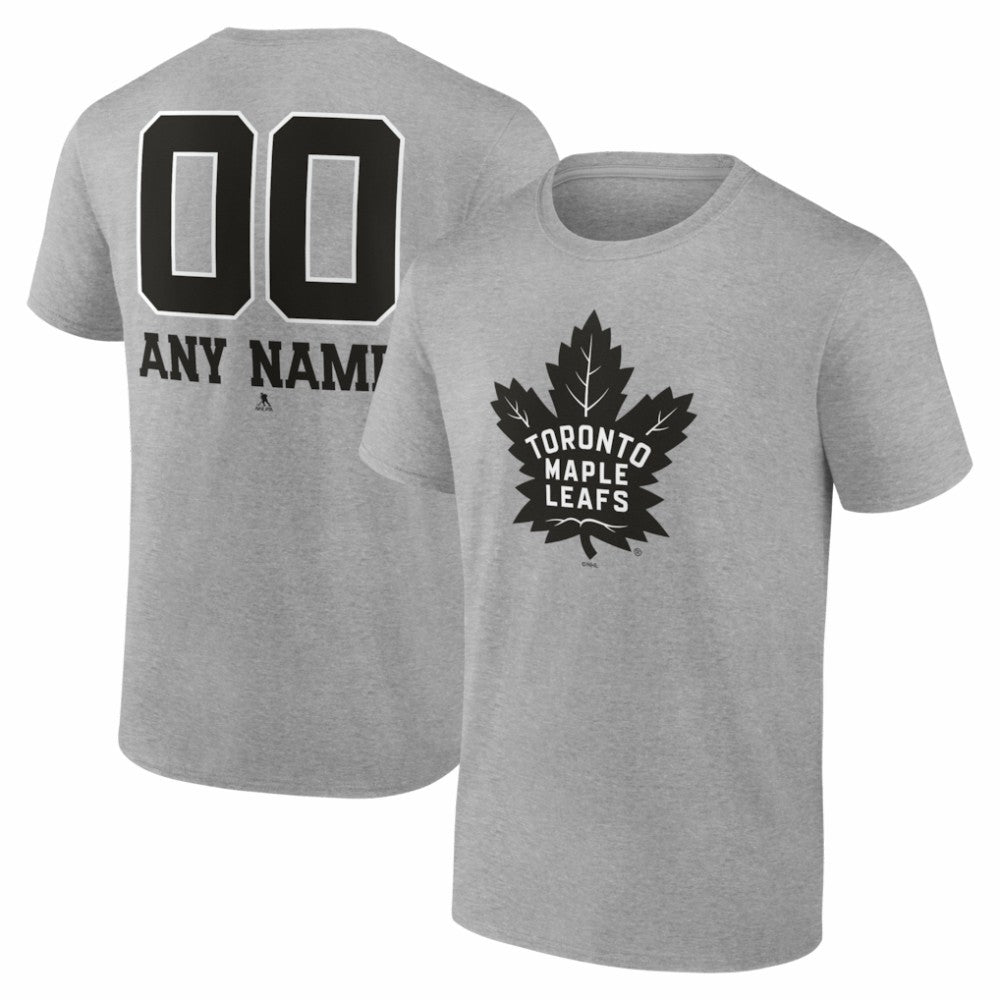 Toronto Maple Leafs Big & Tall Personalized Name & Number Monochrome T-Shirt -  NHL T-shirts