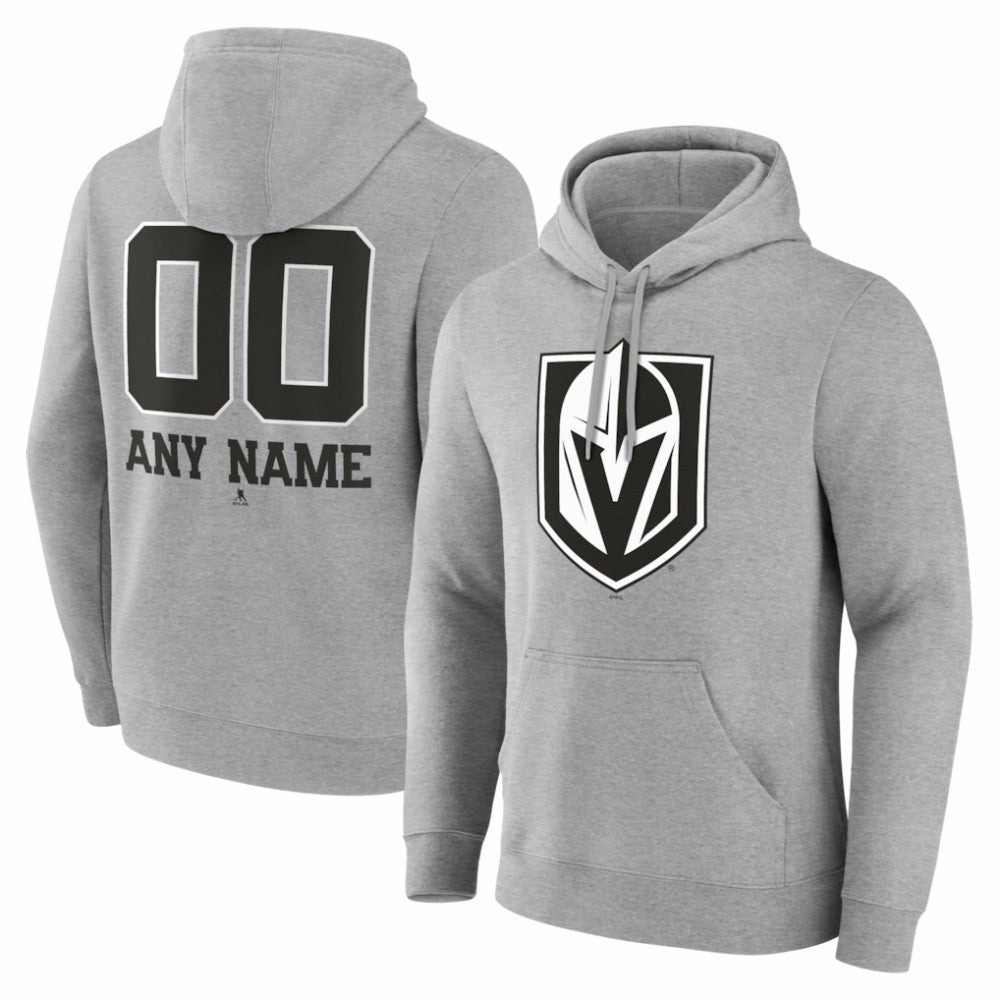 Vegas Golden Knights Big & Tall Personalized Name & Number Monochrome Pullover Hoodie -  NHL Hoodies