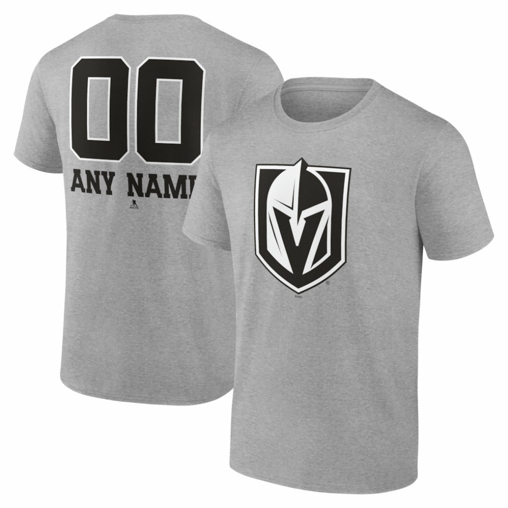 Vegas Golden Knights Big & Tall Personalized Name & Number Monochrome T-Shirt -  NHL T-shirts