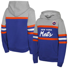New York Mets Mitchell & Ness Youth Cooperstown Head Coach Pullover Hoodie - MLB Hoodies