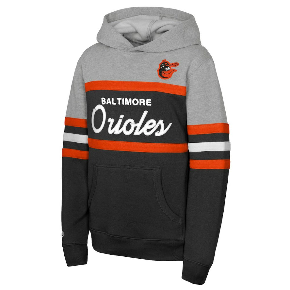 Baltimore Orioles Mitchell & Ness Youth Cooperstown Head Coach Pullover Hoodie - MLB Hoodies