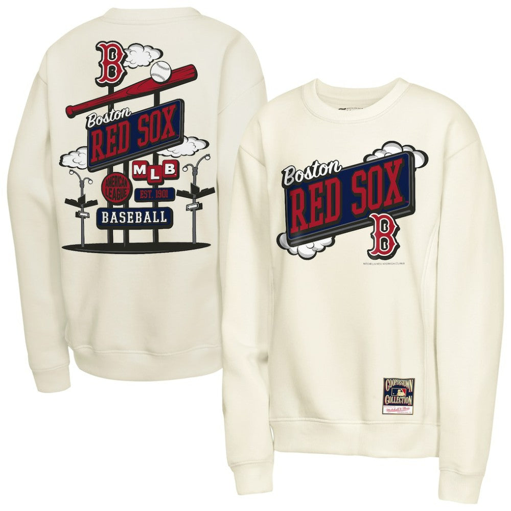 Boston Red Sox Mitchell & Ness Youth Retro Billboard Sweatshirt - MLB Sweatshirts