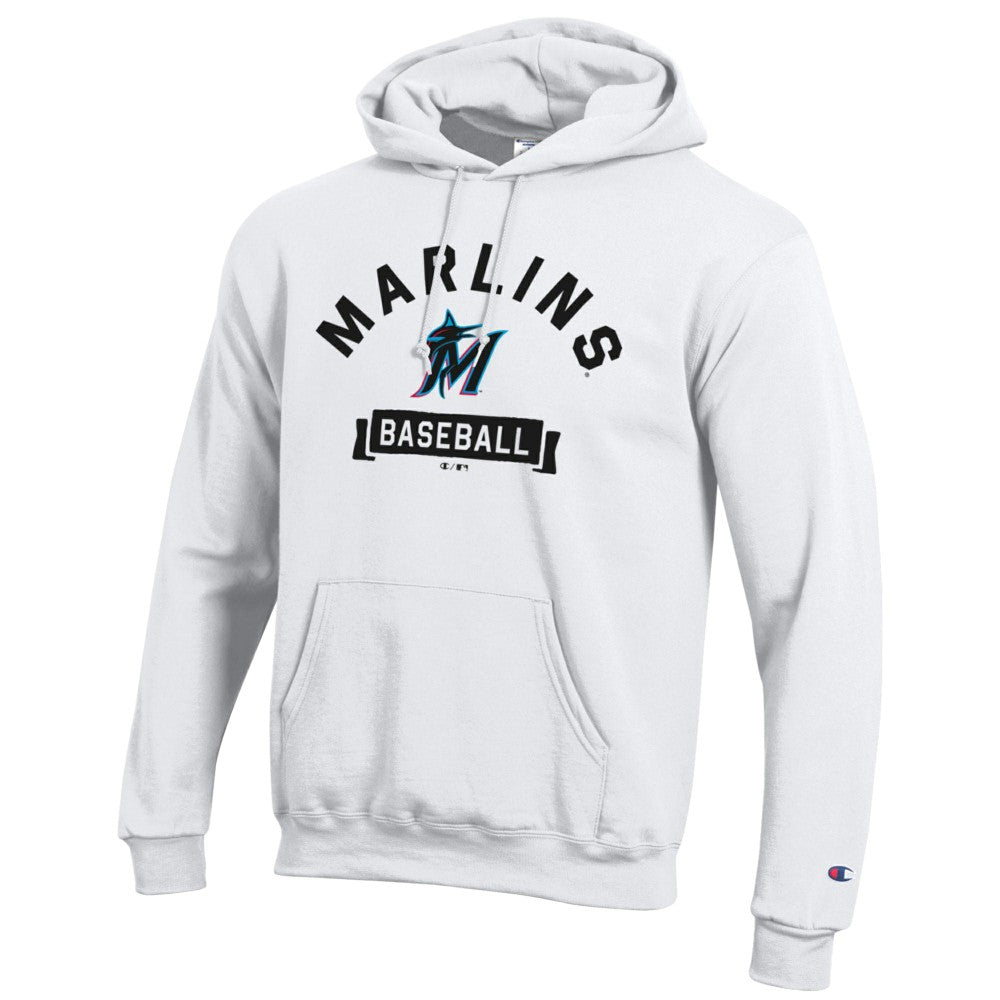 Miami Marlins Champion Eco Powerblend Hoodie - MLB Hoodies