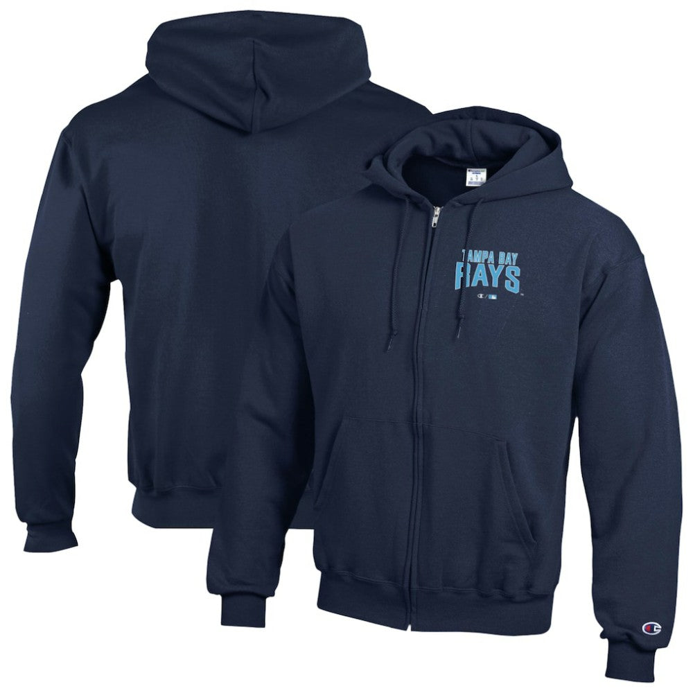 Tampa Bay Rays Champion Eco Powerblend Full-Zip Hoodie - MLB Hoodies