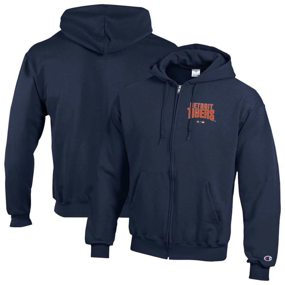 Detroit Tigers Champion Eco Powerblend Full-Zip Hoodie - MLB Hoodies