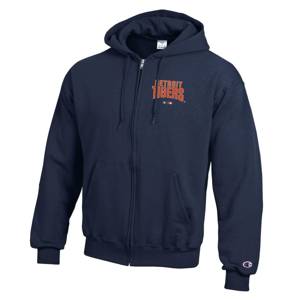 Detroit Tigers Champion Eco Powerblend Full-Zip Hoodie - MLB Hoodies