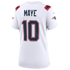 New England Patriots Drake Maye  Women's Super Bowl LX Patch Game Jersey | NFL New
