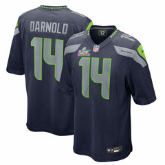 Seattle Seahawks Sam Darnold  Super Bowl LX Patch Game Jersey | NFL New
