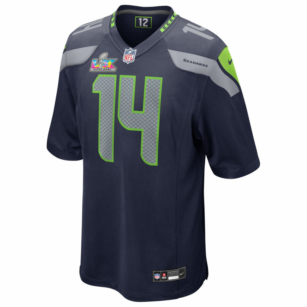 Seattle Seahawks Sam Darnold  Super Bowl LX Patch Game Jersey | NFL New