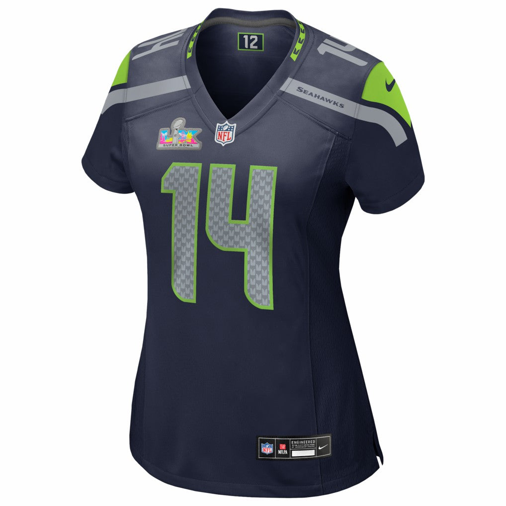Seattle Seahawks Sam Darnold  Women's Super Bowl LX Patch Game Jersey | NFL Sale