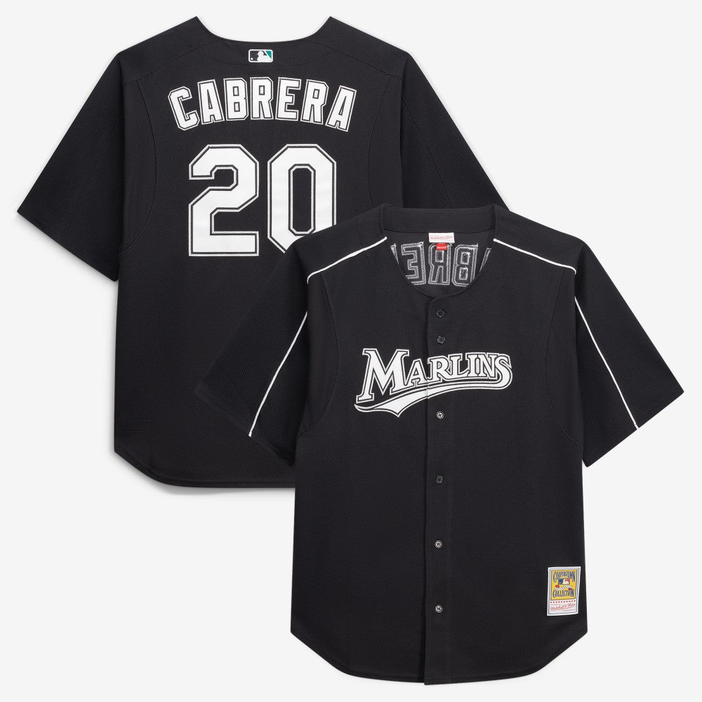 Miguel Cabrera Miami Marlins Mitchell & Ness Big & Tall Cooperstown Mesh Batting Practice Jersey - MLB Jerseys