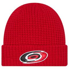 Carolina Hurricanes New Era Waffle Cuffed Knit Hat -  NHL Hats