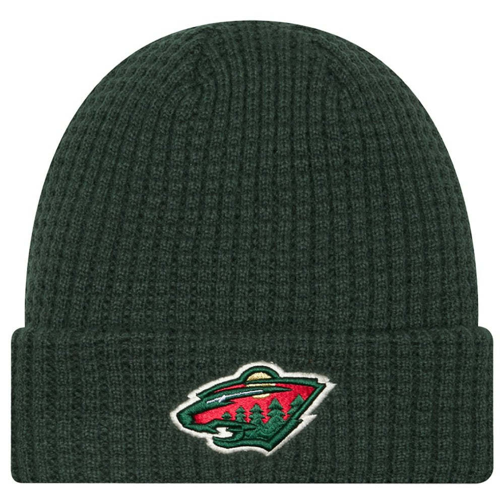 Minnesota Wild New Era Waffle Cuffed Knit Hat -  NHL Hats
