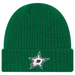 Dallas Stars New Era Waffle Cuffed Knit Hat -  NHL Hats