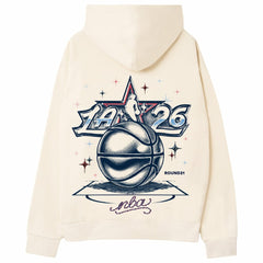 Cream round21 Unisex 2026 NBA All-Star Game Court Shine Hoodie | NBA