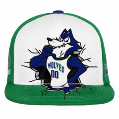 Green Minnesota Timberwolves Youth Mascot Snapback Hat | NBA