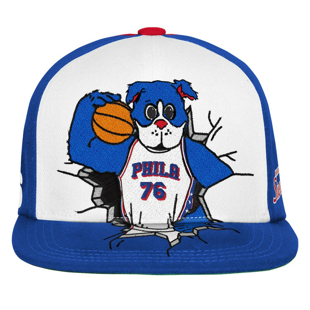 Royal Philadelphia 76ers Youth Mascot Snapback Hat | NBA