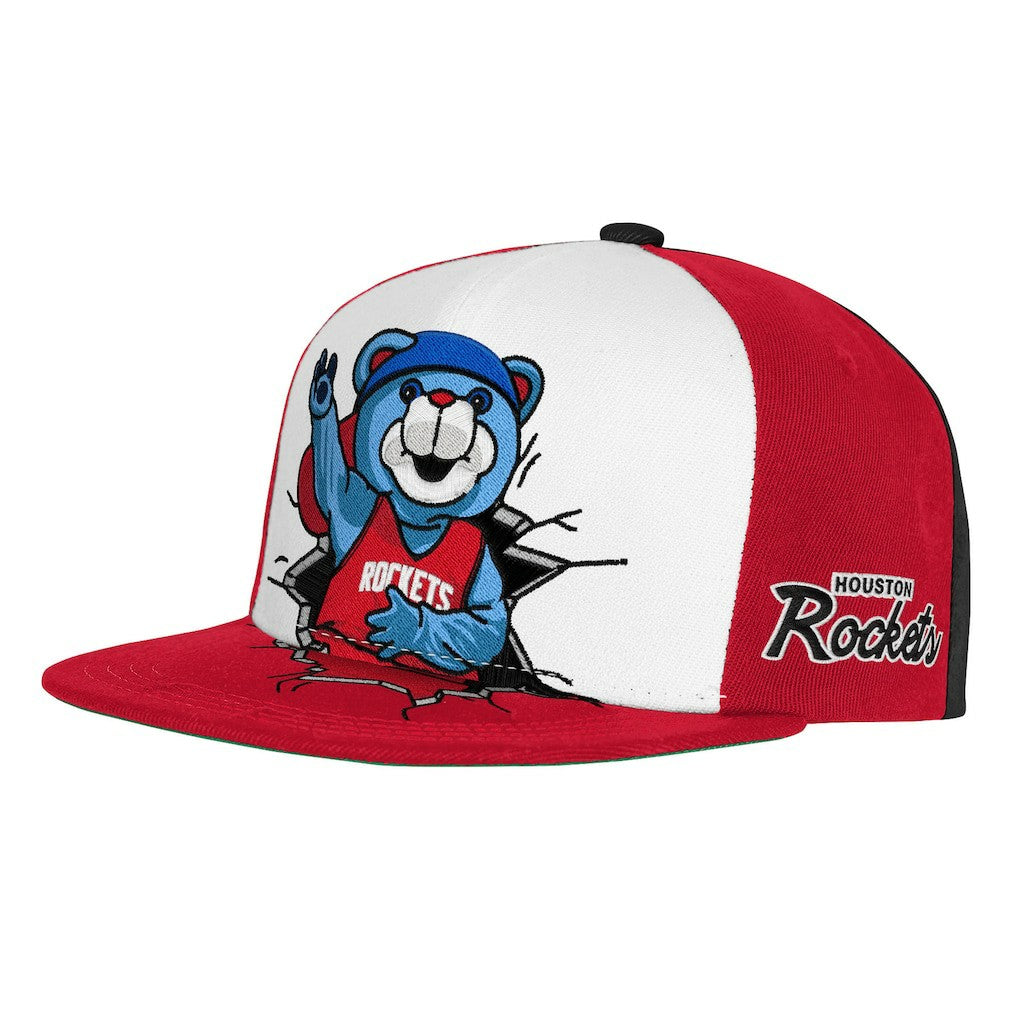 Red Houston Rockets Youth Mascot Snapback Hat sale | NBA