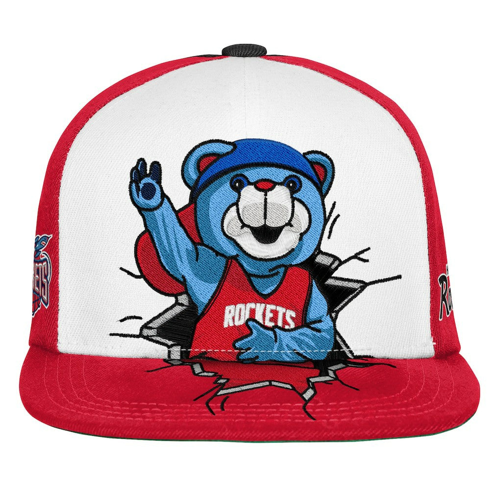 Red Houston Rockets Youth Mascot Snapback Hat sale | NBA