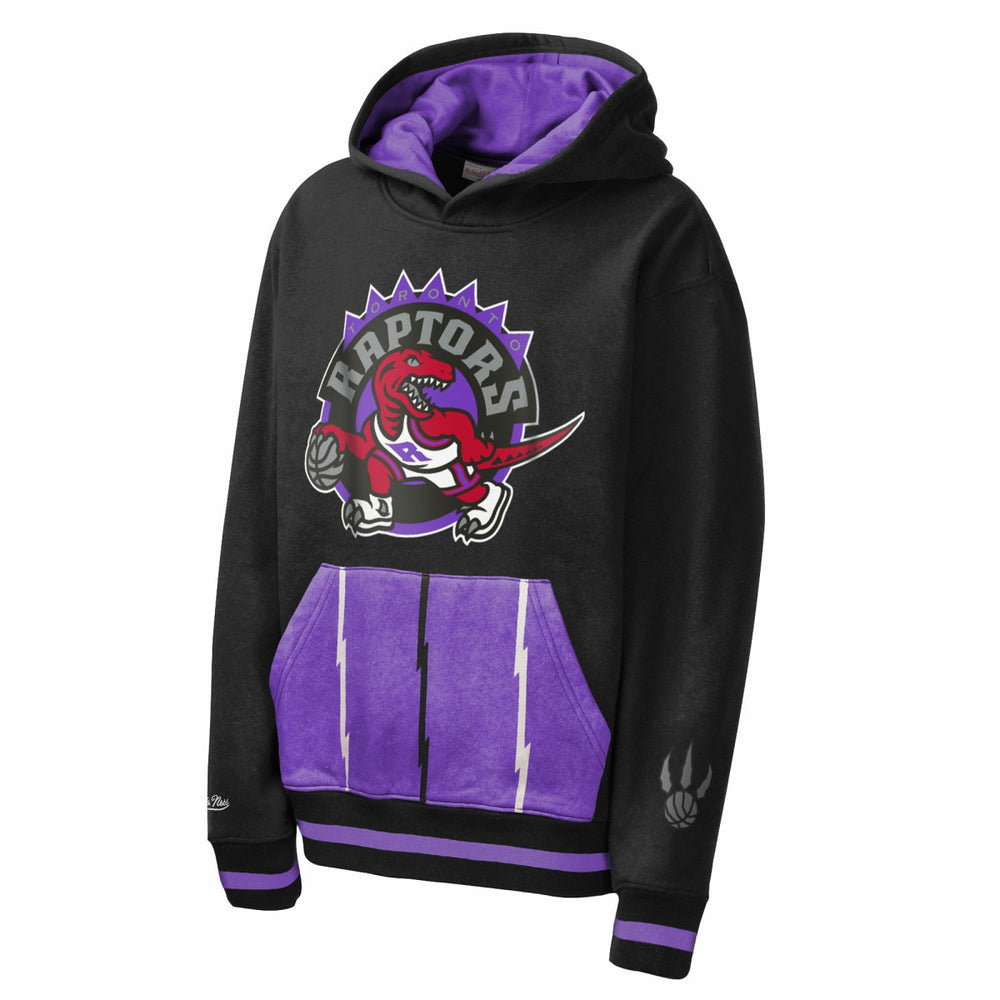 Black Toronto Raptors Youth Playmaker Fashion Fleece Hoodie | NBA
