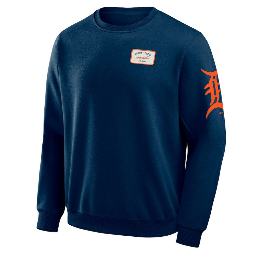 Detroit Tigers Darius Rucker Collection by Fanatics Washed Crew Neck Pullover Sweatshirt - MLB Pullover