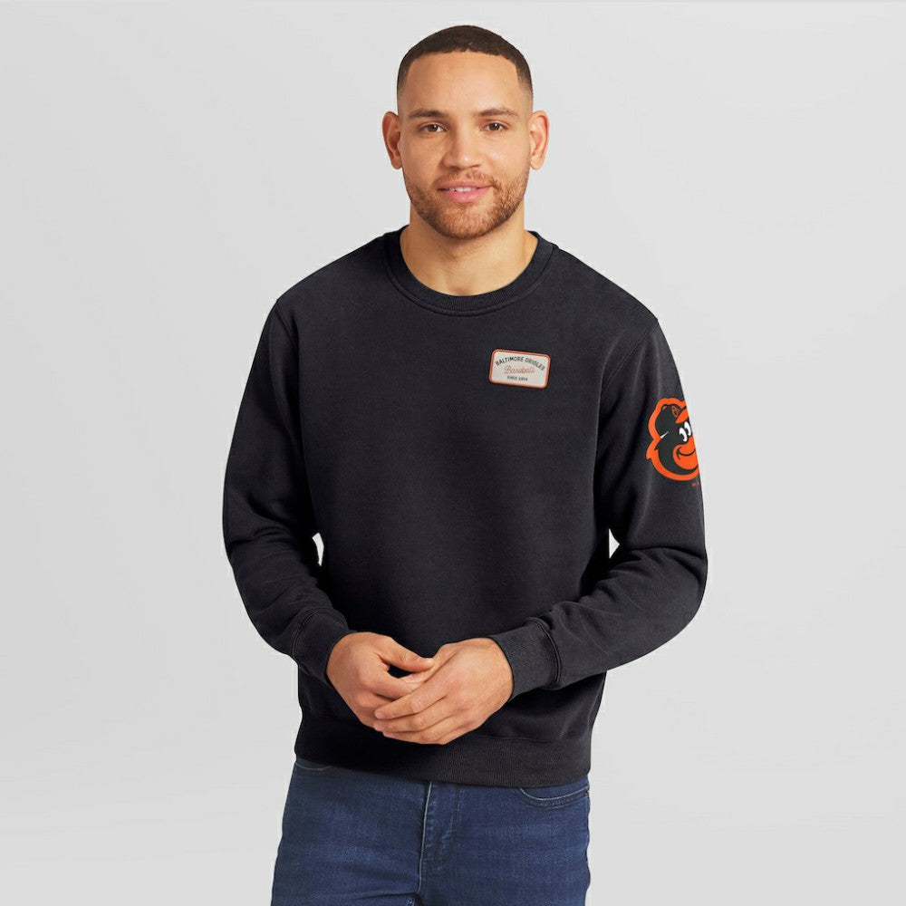 Baltimore Orioles Darius Rucker Collection by Fanatics Washed Crew Neck Pullover Sweatshirt - MLB Pullover
