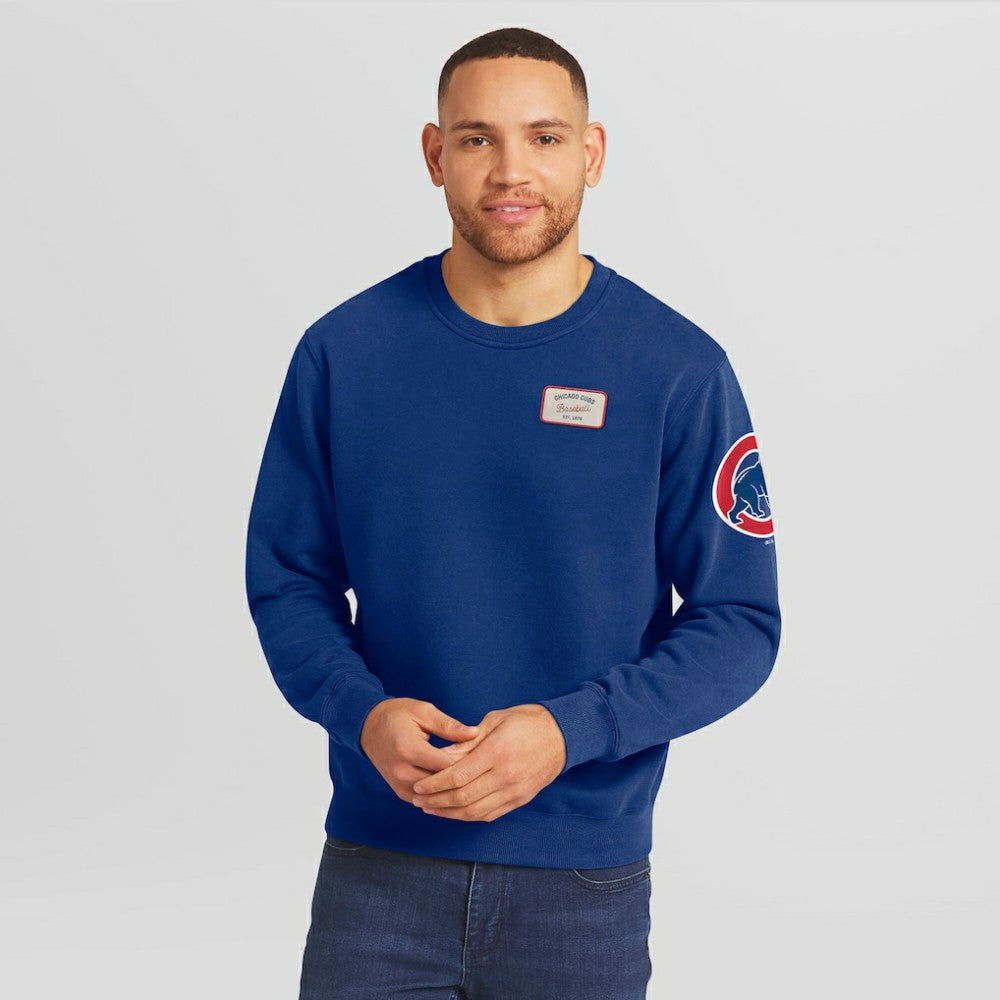 Chicago Cubs Darius Rucker Collection by Fanatics Washed Crew Neck Pullover Sweatshirt - MLB Pullover