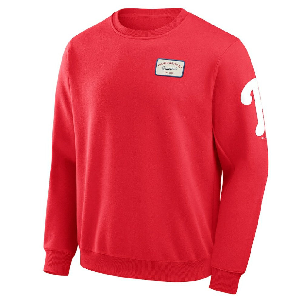 Philadelphia Phillies Darius Rucker Collection by Fanatics Washed Crew Neck Pullover Sweatshirt - MLB Pullover