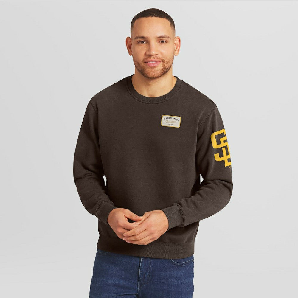 San Diego Padres Darius Rucker Collection by Fanatics Washed Crew Neck Pullover Sweatshirt - MLB Pullover