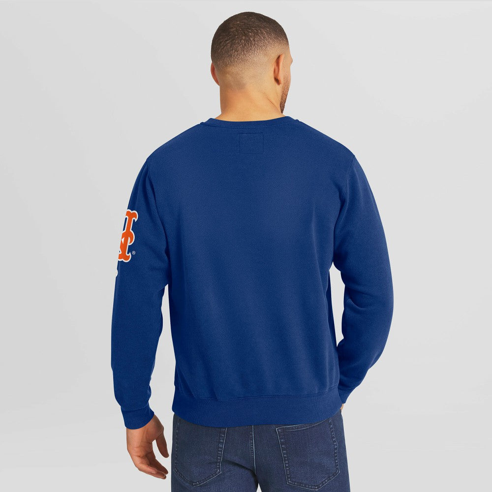New York Mets Darius Rucker Collection by Fanatics Washed Crew Neck Pullover Sweatshirt - MLB Pullover